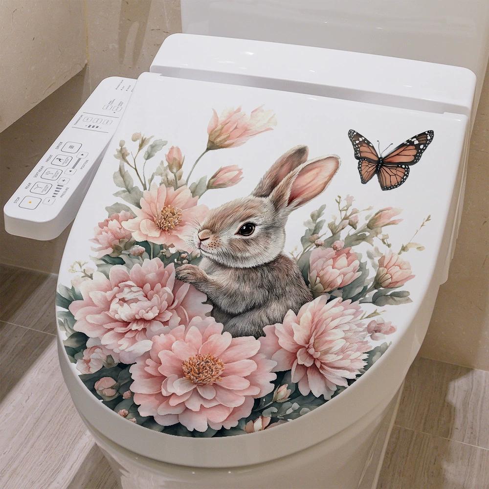 1pc Dolphin Home Bedroom Bathroom Toilet Sticker Decoration Beautification Self-adhesive Wallpaper Home Accessories