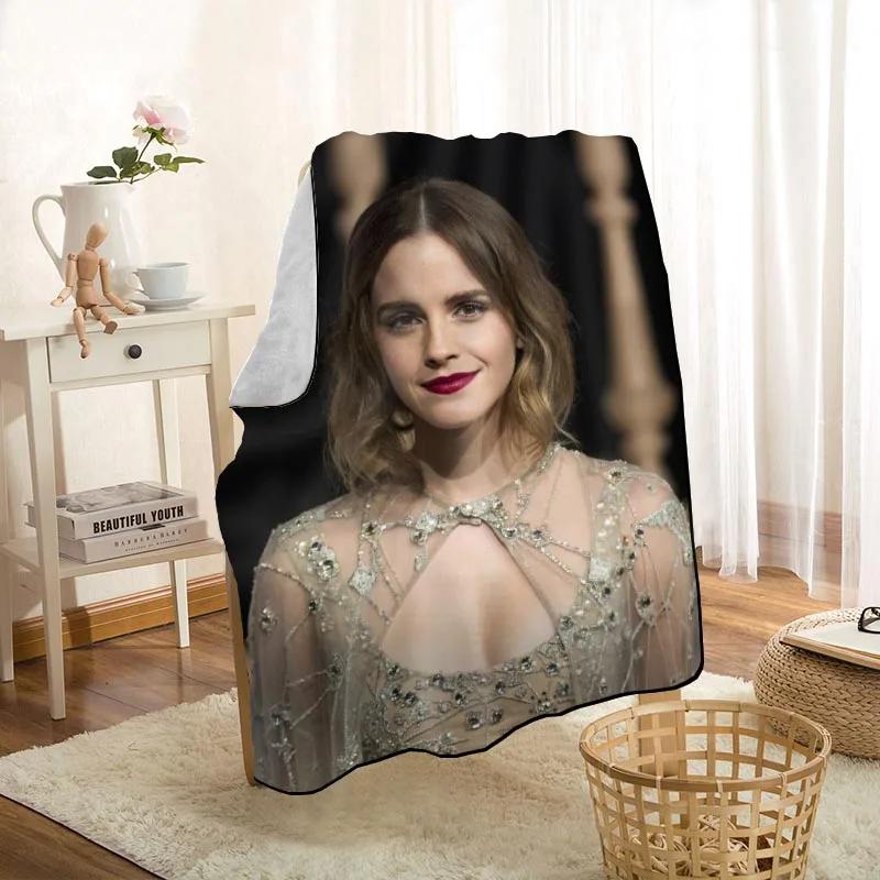 New Arrival Emma Watson Blankets Printing Soft Blanket Throw On Home/Sofa/Bedding Portable Adult Travel Cover Blanket