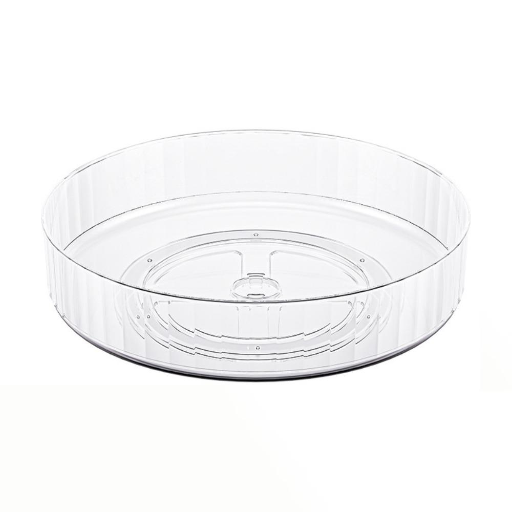 Round 360 Degree Seasoning Rotating Tray Turntable Spice Rack Kitchen Seasoning Organizer  Fridge S