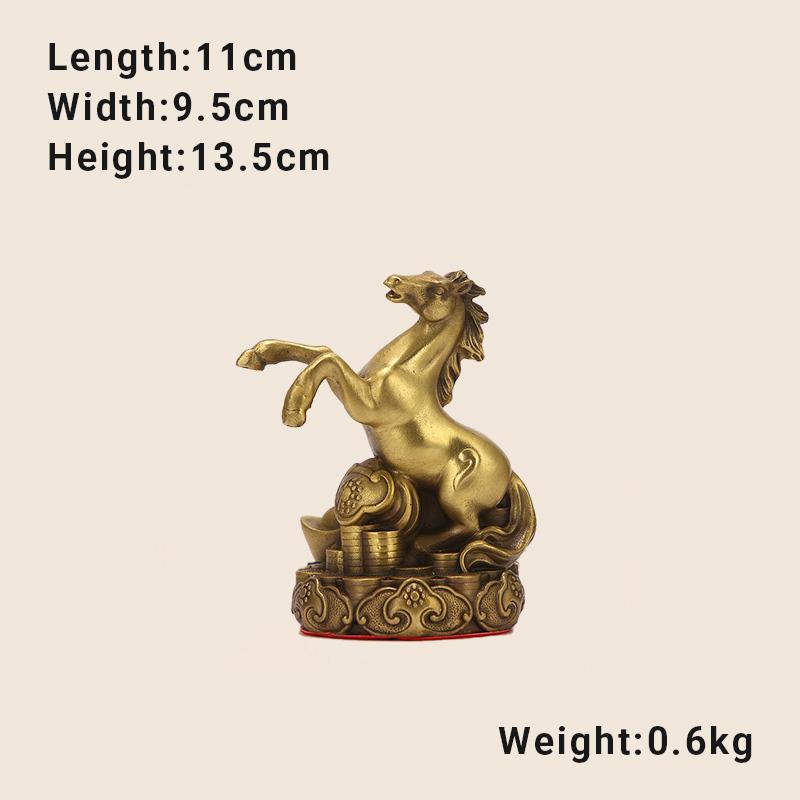 12 Chinese Pure Copper Zodiac Animal Figurines Set, Rat, Ox, Tiger, Rabbit, Dragon, Snake, Horse, Goat, Monkey, Rooster, Dog,Pig