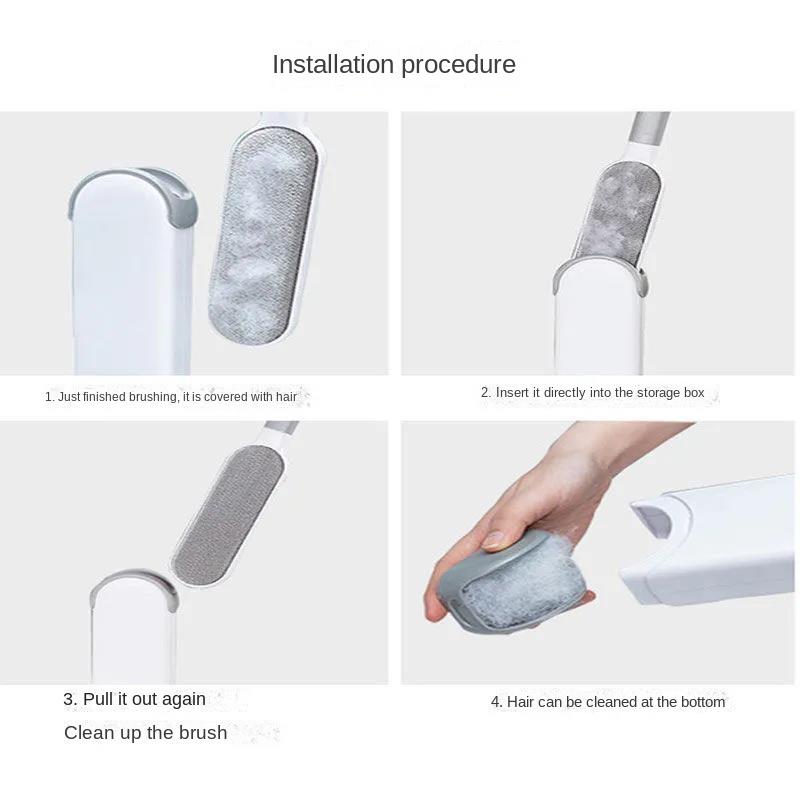 Haushaltskleidung klebrige Bürste Haustier Hundehaar Katzenhaarentferner Bett Sofa Haarentferner