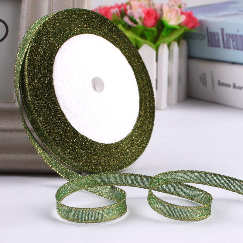 6mm Gold & Silver Onion Ribbon for Gift Packaging & Christmas Décor