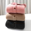 Children Lambswool Jacket Autumn Winter Fleece Warm Hooded Teens Children Fur Outerwear Daily Casual 4-18 Year Kids Tops Clothes