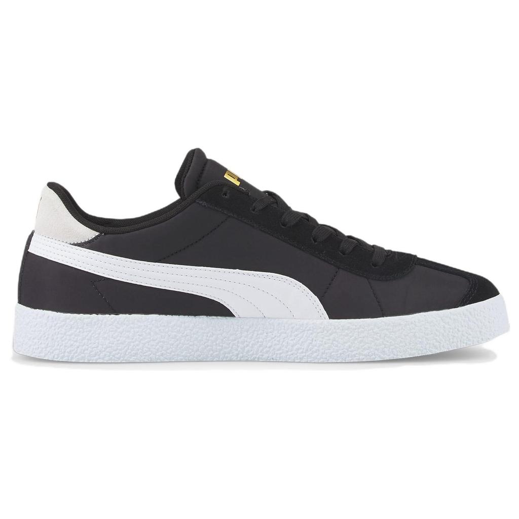 Puma Club Nylon Comfortable Versatile Low-Top Sneakers Unisex Sneakers Black White 384822-04