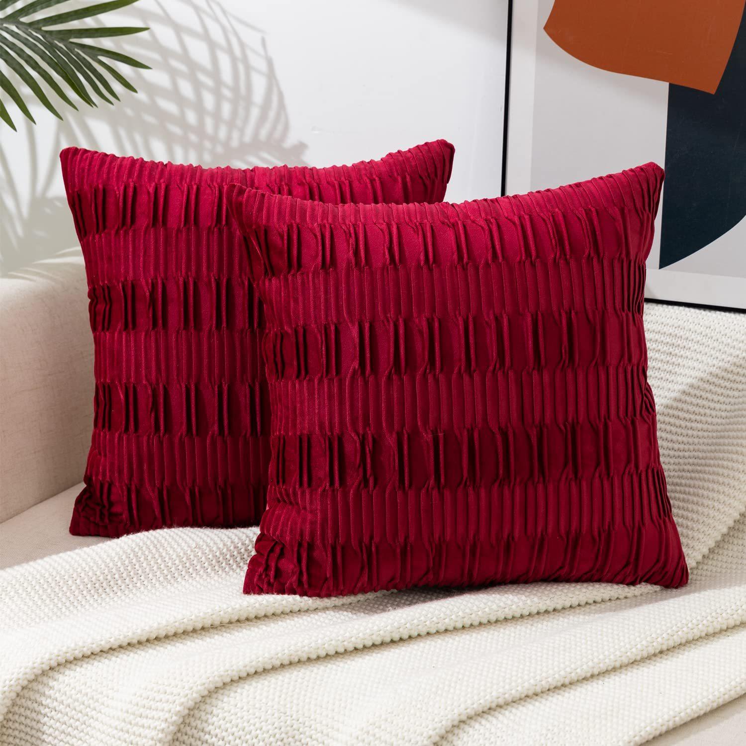 

45x45cm Geometric Sofa Throw Pillow Cover Eight-character Pattern Flannel Cushion Cover Pillowcase for Home Bedroom Decoration 2PC 45x45cm