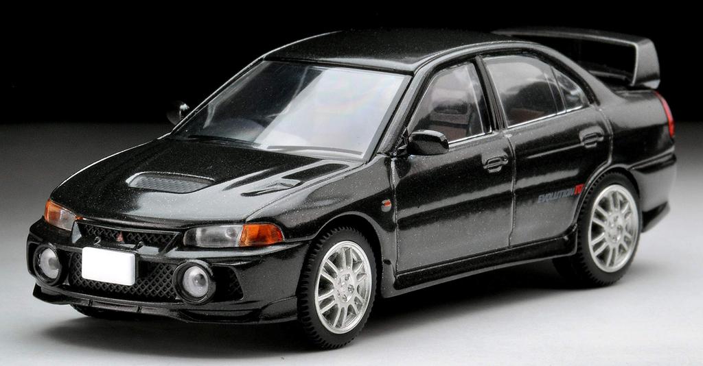 Tomica Limited Vintage Neo 186 B Mitsubishi Lancer GSR Evolution IV Black Finished Model 1/64 LV-N