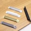 2 st Skjutdörrshandtag Aluminiumlegering Drag-Tryck Dörrhandtag Fönster Garderob Balkongdörrhandtag Möbelbeslag
