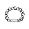Chain Bracelet - CERAMIC LINE - Black - Ceramic - Steel - 19 Cm X 1.3 Cm