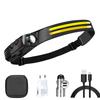 230° Induction Headlamp USB Rechargeable Head Light Sensor LED Flashlight Outdoor Lighting Lamp Camping Hiking Emergency Usage