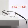 Mens Reading Glasses Designer Business Metal Readers Classic Presbyopic Glasses +1.0 +1.5 +2.0 +2.5 +3.0 +3.5 +4.0