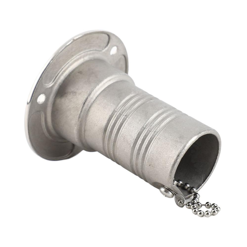 316 Stainless Steel Fuel Tank Filler 1.5inch Deck Filler Gas Fuel Cap Marine Deck Fill  Boat Use