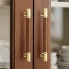High-End Walnut Cabinet Door Handles Light Luxury Drawer Knobs, Furniture Cabinets Wardrobes Cupboards Pull
