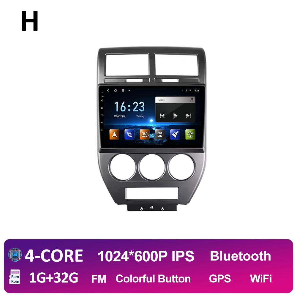 

WIFI Android 14 беспроводной Carplay для Jeep Compass 1 MK 2006 2007 2008 2009 2010 автомобильный мультимедийный аудио-видео плеер GPS-навигация