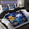 1PC Coraline Pattern Bedding Quilt Set Quilt Cover Pillowcase Home Decoration Birthday Gift (1 * Duvet Cover + 2 * Pillowcase, Without Core)