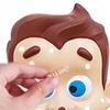 Human Face Pimple Popping Toy with Pointer Wheel Water Spraying Spot Popping Toy Stress Relief Kids Adults Family Party Board Game Prank Prop