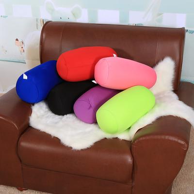 Home Seat Pillow Mini Microbead Back Cushion Roll Throw Pillow Travel Home Sleep Neck Support Comfortable Microbead Pillow