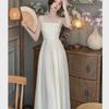 Damen Sommer 2024 Französischer Palaststil Slim Trägerkleid - Süß, Elegant und Lang.