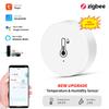 Tuya ZigBee Real Time Temperature And Humidity Sensor Work With Alexa Google Home Smart Home Smart Life/Tuya Smart App Control