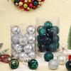 20pcs 8cm Assorted Shape Christmas Ornament Set Plastic Tree Decorations Holiday Party Home Decoration