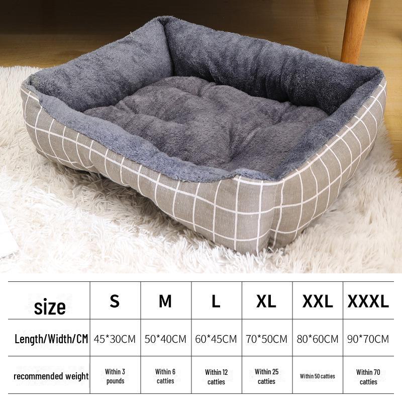 Universelles Haustierhaus mit warmer Matte für Hunde und Katzen - Geeignet für alle Jahreszeiten