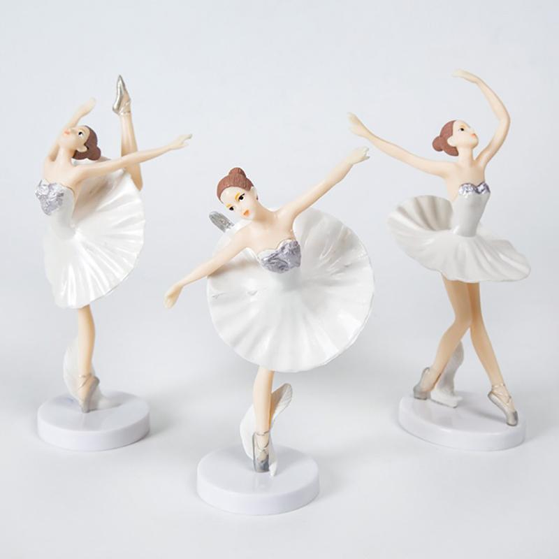 3 Stück Ballettmädchen Kuchen Tanzende Geburtstagsdeko Baby Mädchen Gastgeschenk Happy Birthday Deko