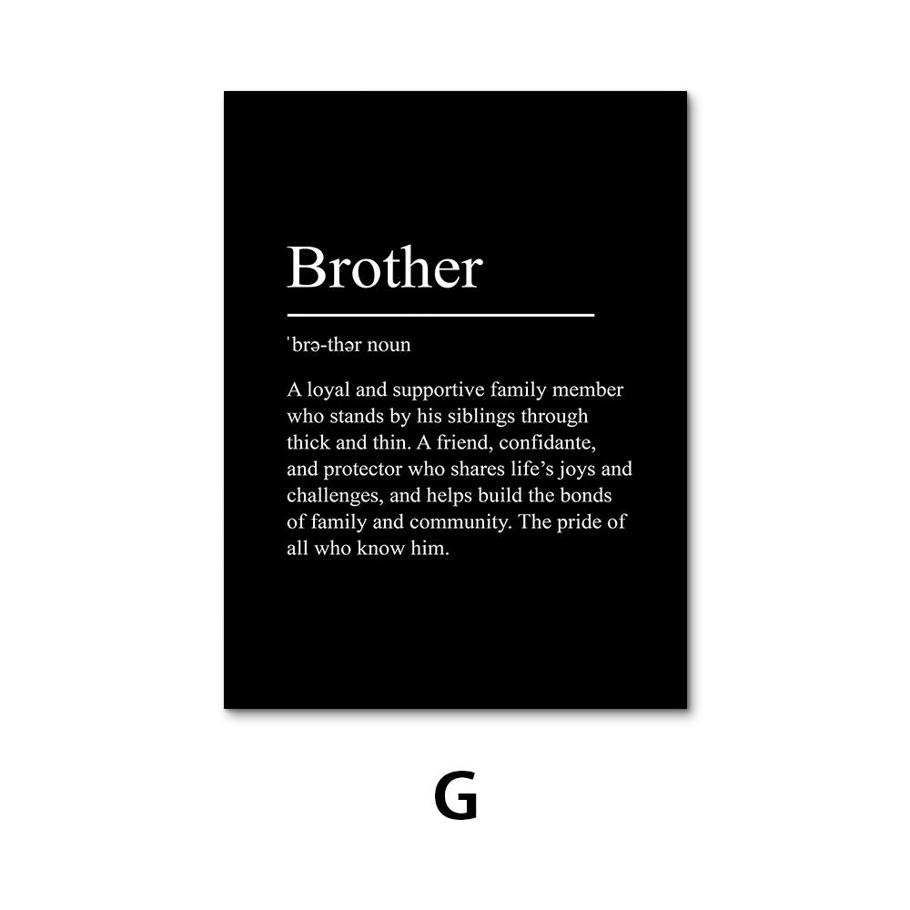 Minimalist Black and White Inspirational Quotes Poster - Modern Print Canvas Wall Art - Nordic Style Decor Frameless