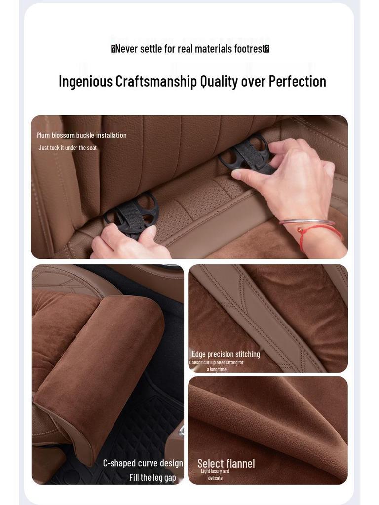 Flannel Seat Covers, Winter Leg Rests, and Cushions for BAIC Senova D50/D60/X65/X55/X25/X35/CC