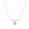 Wind love zircon necklace female design sense niche collarbone chain sweet cool sweater accessories