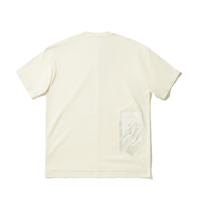 Li Ning X Jackie Chan Collaboration Kung Fu Series Solid Color Breathable Versatile Casual Short Sleeve T-Shirt Men Tops Paper-White AHSVD23-2