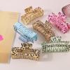 Vintage Leopard Print Plastic Hair Claw Clip 10 5CM Large Size Water Transfer Printing New Cross Border Fashion Hair Accessory