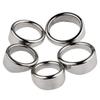 Stainless Steel Bevelled Design Penis Ring Men's Sexual Stimulation Device Chastity Foreskin Glans Lock Ring Enhanced Pleasure