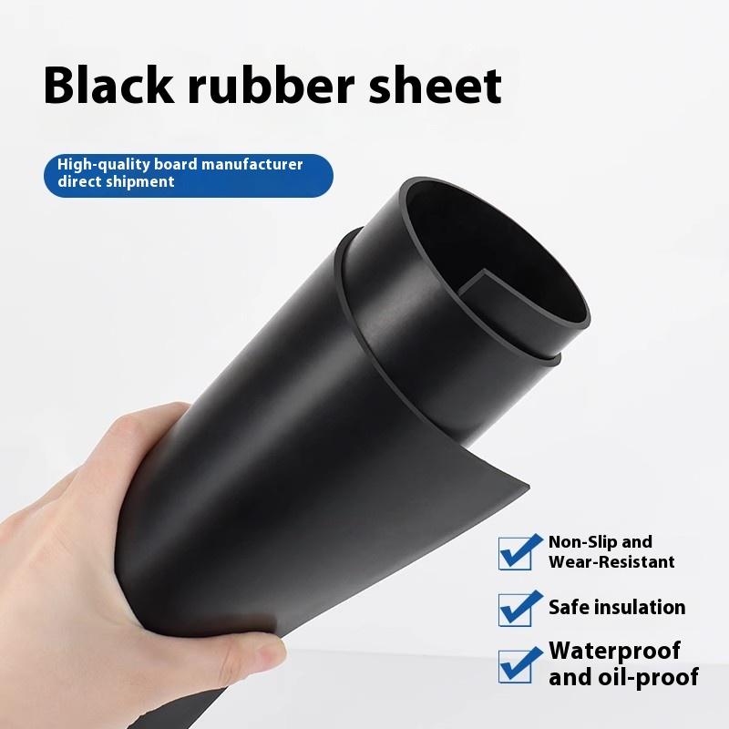Black Rubber Pad Wear-Resistant Anti-Slip Insulation Pad Buffer Shock Absorbing Plate Industrial Rubber Leather