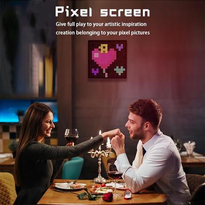 Inteligentny wyświetlacz LED Matrix Pixel RGB DIY Graffiti Bluetooth Aplikacja kontrolna Wyświetlacz artystyczny do dekoracji pokoju gier Fajna animowana ramka