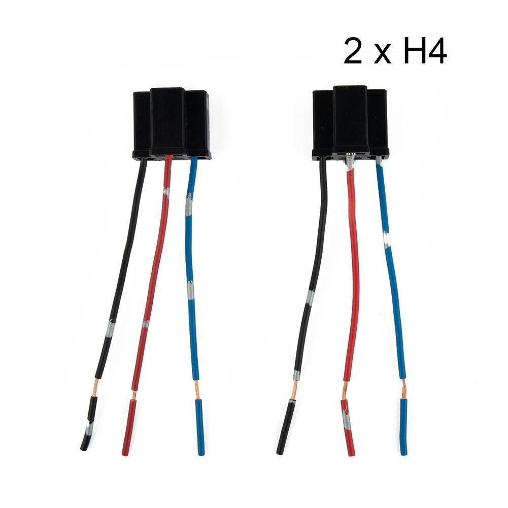 10 Grams Socket 12/24V 2pcs 3 Pin Connector Headlight