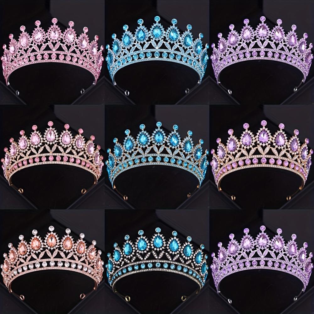Baroque Crystal Bridal Tiaras and Crowns for Women Bride Wedding Hair Accessories Jewelry Crown Rhinestone Pageant Prom Diadem