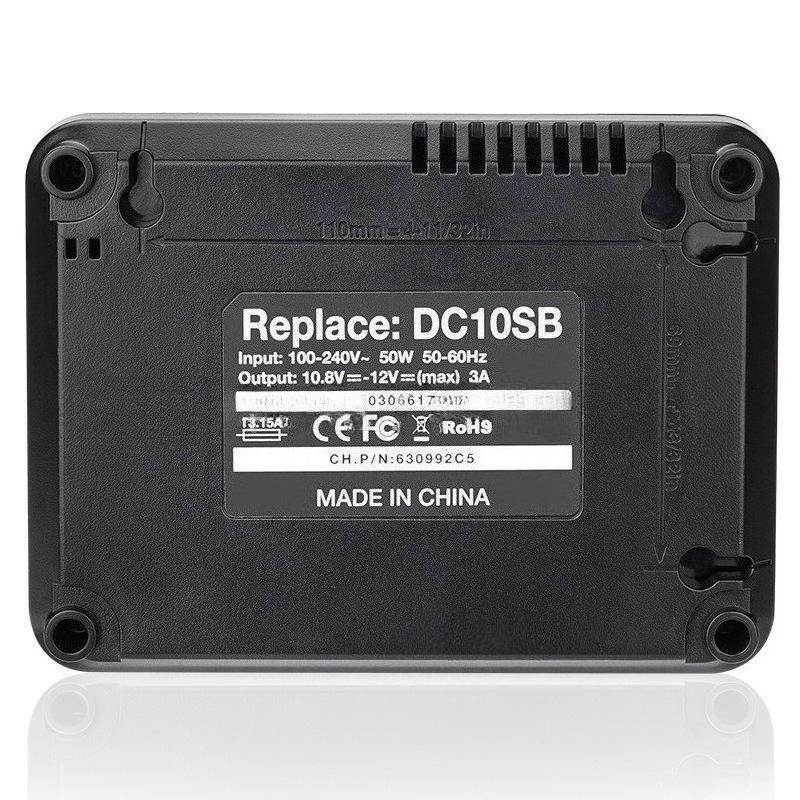 DC10SB Fast Lithium Battery Charger for Makita DC10WD / DC10WC / BL1015 / BL1016 / BL1021B / BL1041B 10.8V 12V LED Charger