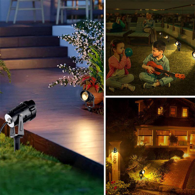 Outdoor Waterproof LED Garden Spike Spotlight for Path, Lawn, and Courtyard Lighting