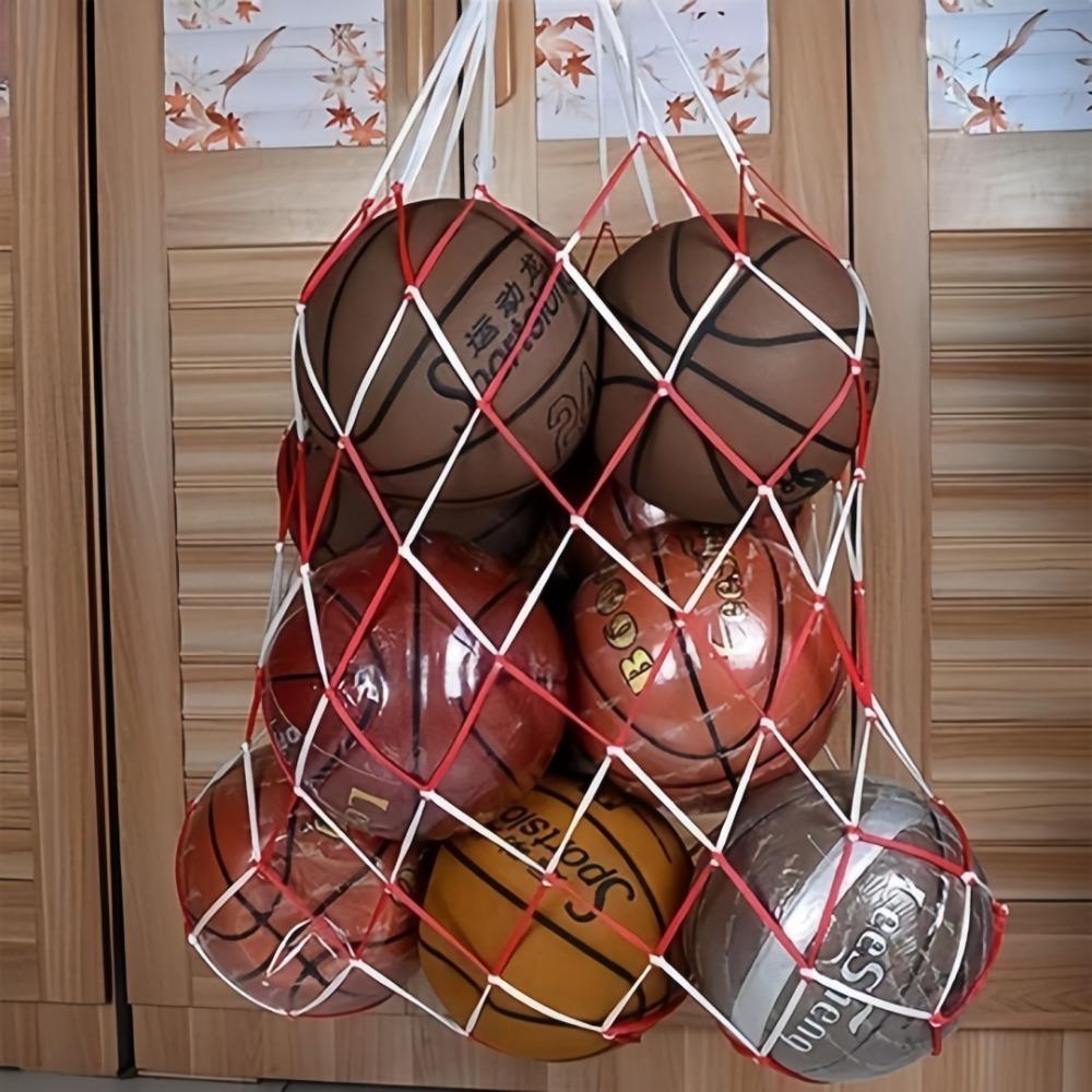 110cm Extended Nylon Rope Bag Basketball Football Net Large Capacity Can Hold 10 Ball Storage Pocket Multifunction for Net Bag