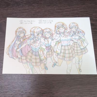 [USED] Movie "Watanare Next Shine!" Original Artwork Postcard - Admission Bonus Item