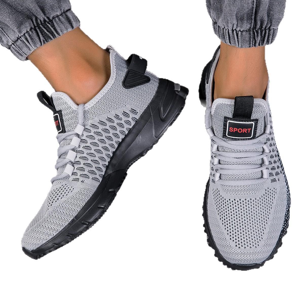 

Men s Lightweight Breathable Sneakers for Casual, Travel, and Running 43 чорний