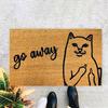 Covor de podea Pisica de desene animate Degetul mijlociu Dispise Go Away Covor de baie Absorbție de apă Home Decoearion Dormitor Covoraș de intrare