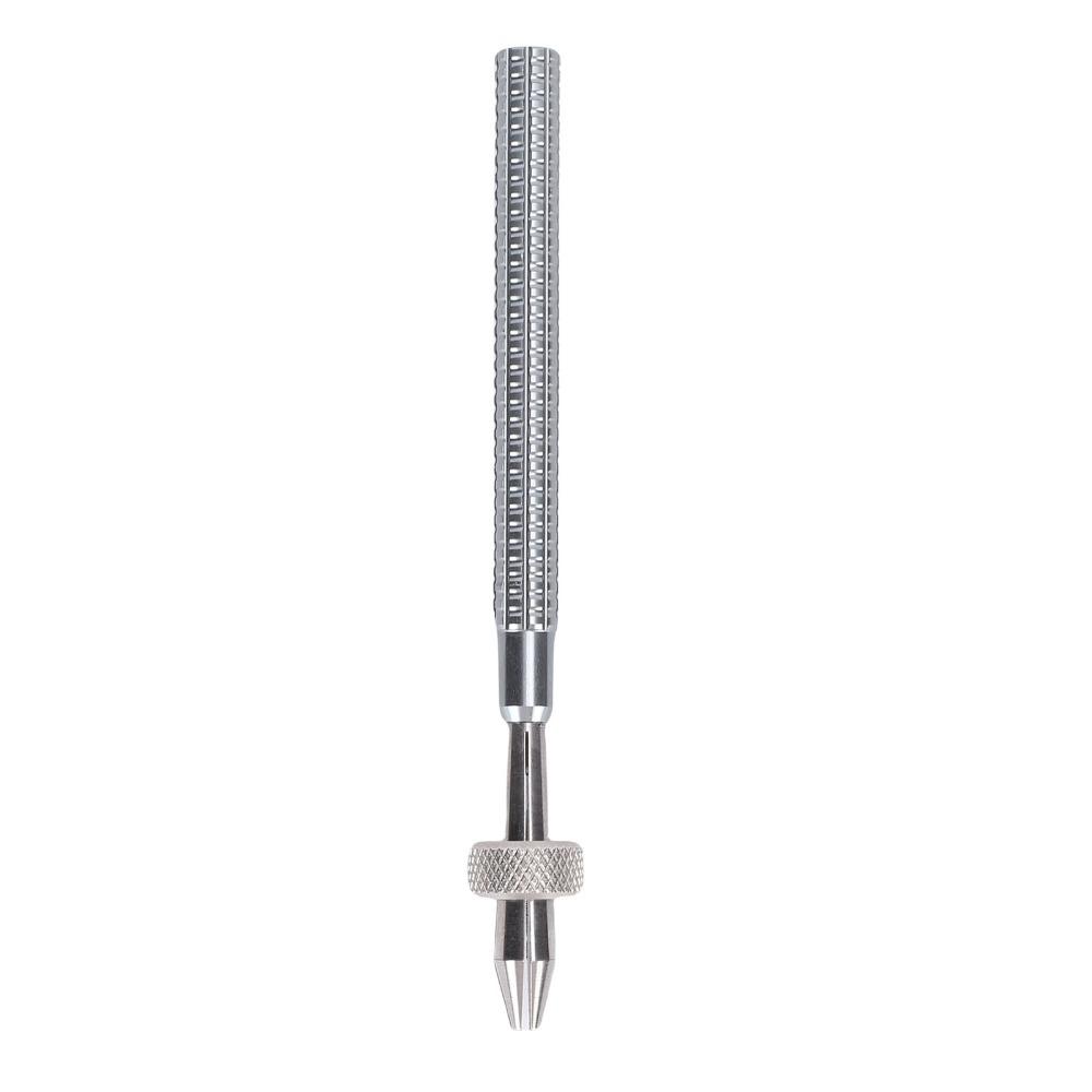 Silver Pin Vise Hand Drill Metal Craft Drill Tool Precision Jewelry Punch Tool Watch Maintenance