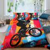 Two-piece Set Anime Duvet Cover Pet Cartoon Bedding Set Comforter Cover for Bedroom Decor Queen King Size Comfortable Cover