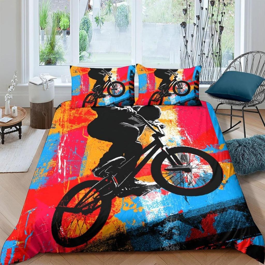 Two-piece Set Anime Duvet Cover Pet Cartoon Bedding Set Comforter Cover for Bedroom Decor Queen King Size Comfortable Cover