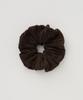 Therye Suede Pleats Scrunchie(Brown)