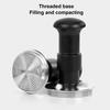 Spring Loaded Design Spring Loaded Tamper Stainless Steel Base Coffee Grounds Tamper  For Home Use