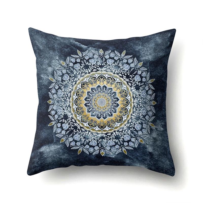 Nordic Bohemian Ethnic Style Polyester Pillow Case Car Decoration Home Printed Bedside Pillow Case