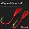 Handmade Seven-Star Izu Barbed Fishing Hooks with 45-Degree Oblique Piercing for Wild Fishing, Full Set.