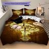 3pc Compass Arrow Cover Set - 1 Quilt Cover + 2 Pillowcases, All Seasons Bedroom Setting, Perfect for Home045