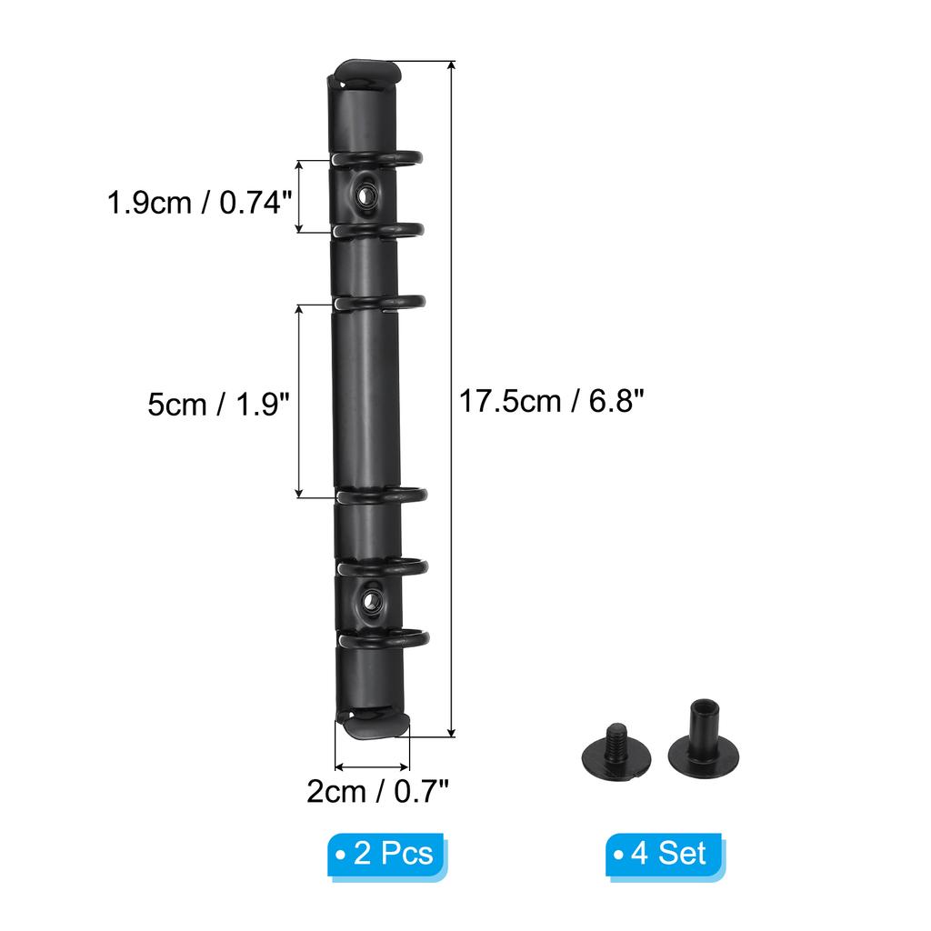1-6 Zestaw A5 A6 6-Dziurkowe Mechanizmy Segregatora Grzbiety Segregatora do Segregatorów Planerów Notesów Metalowa Klamra Pierścieniowa Segregatora Akcesorium do Notesów